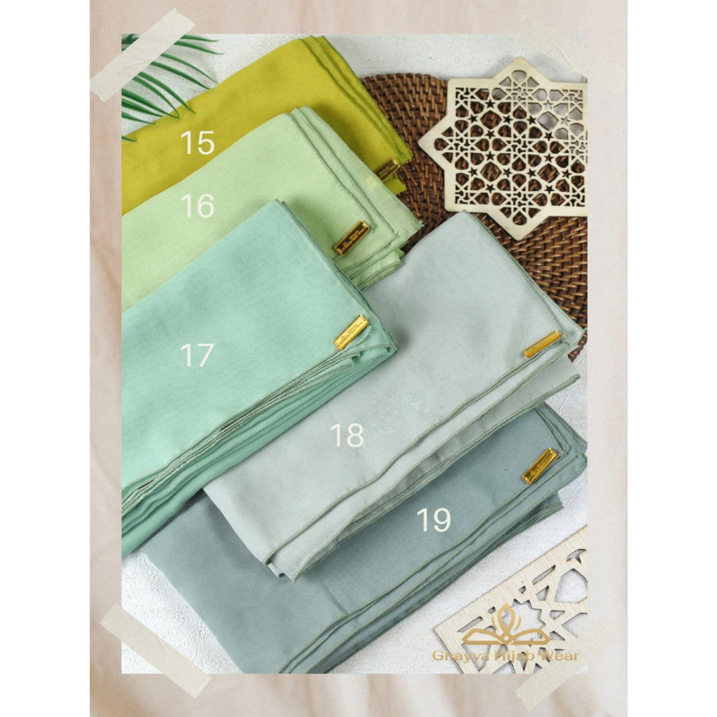 Pollycotton Premium (Bella Square)  Warna Lime, Hijau, Sage, Laurel Green, Hijau Mint