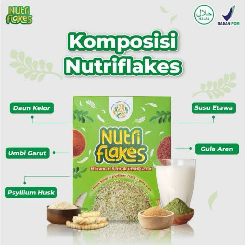 

Nutriflakes - minuman serbuk umbi garut