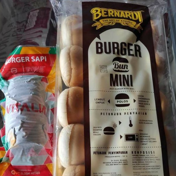 

TERMURAH Paket burger mini Bernardi isi 2 pcs