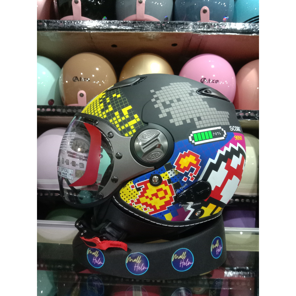 HELM KYT RETRO ELSICO PILOT MOTIF