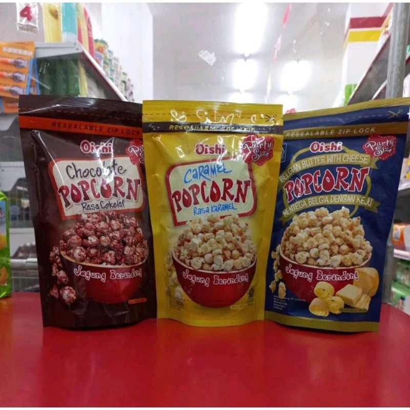 

Pop Corn Oishi Ukuran BESAR Rasa Cokelat Keju Karamel Terlaris