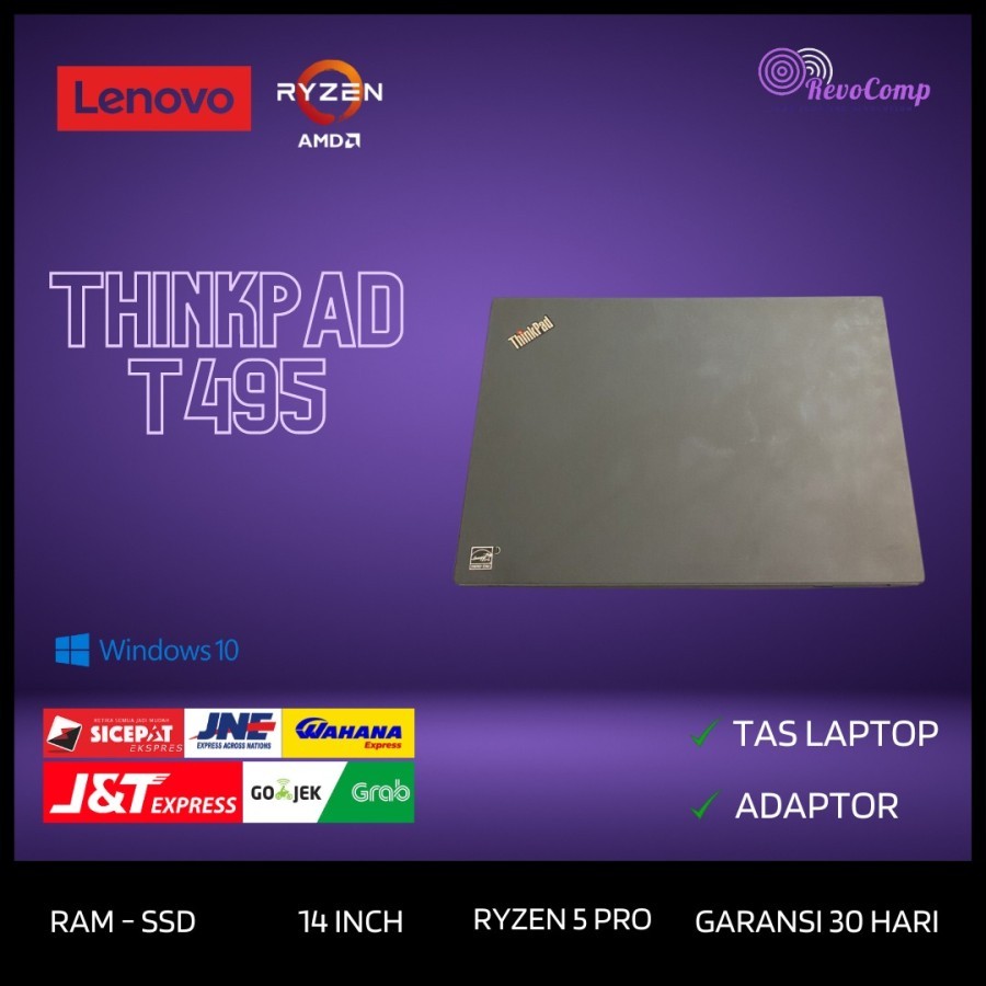 Laptop Lenovo Thinkpad T495 AMD Ryzen 5 3500u Ram Ssd FHD
