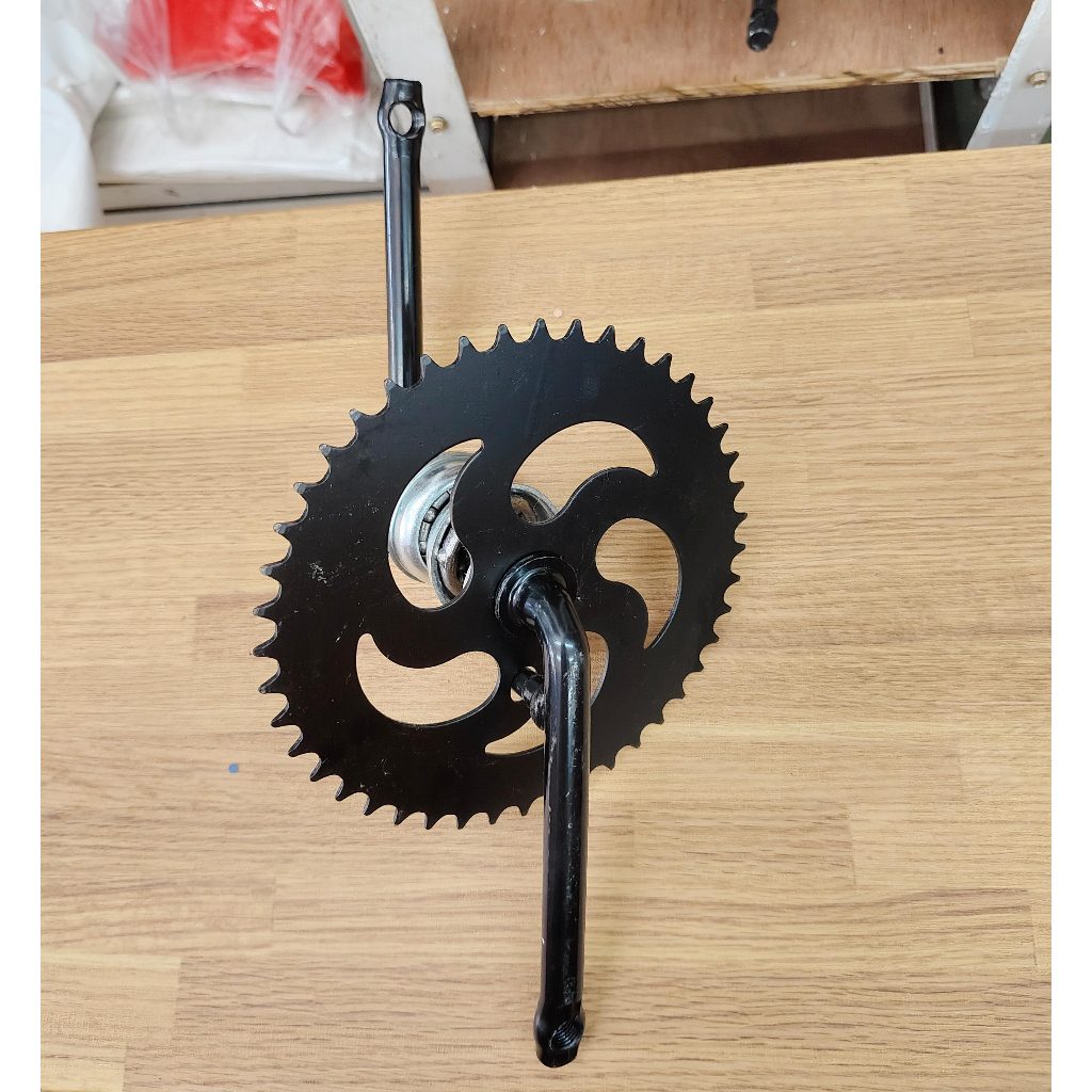 CRANK SET GIR SET ENGKEL SEPEDA BMX 44T SET GIR TENGAH SEPEDA BMX UKURAN 20