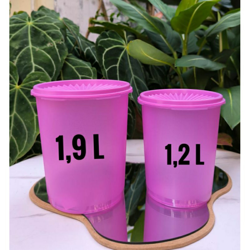 SALE  DECO CANISTER SET ISI 2 KAPAISTAS 1,9 L dan 1,2 L - Toples kue lebaran kekinian - Tempat snack