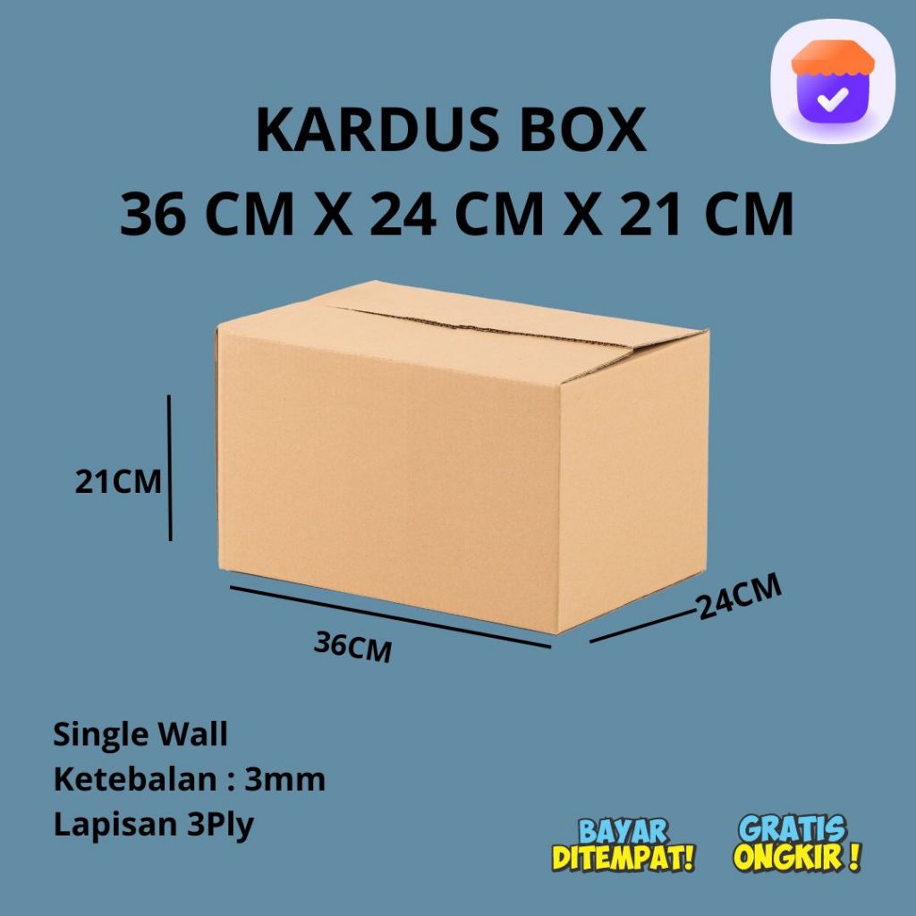 

Kardus Karton Box Packing Pindahan Polos 36 x 24 x 21 CM