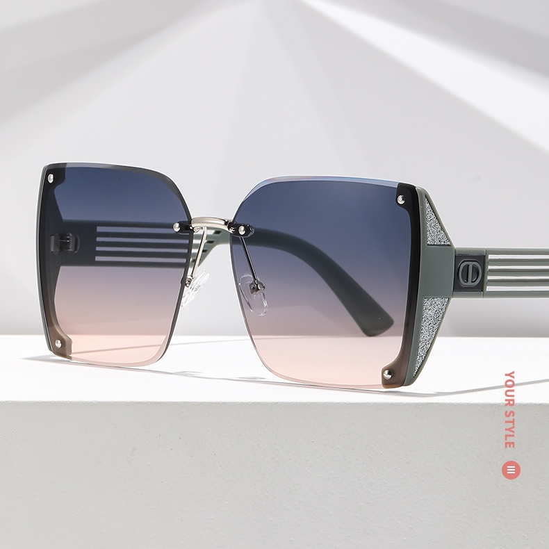 Kacamata Hitam Wanita Logo H Kaca Mata Perlindungan Anti Uv400 Murah Woman Trendy Sunglasses