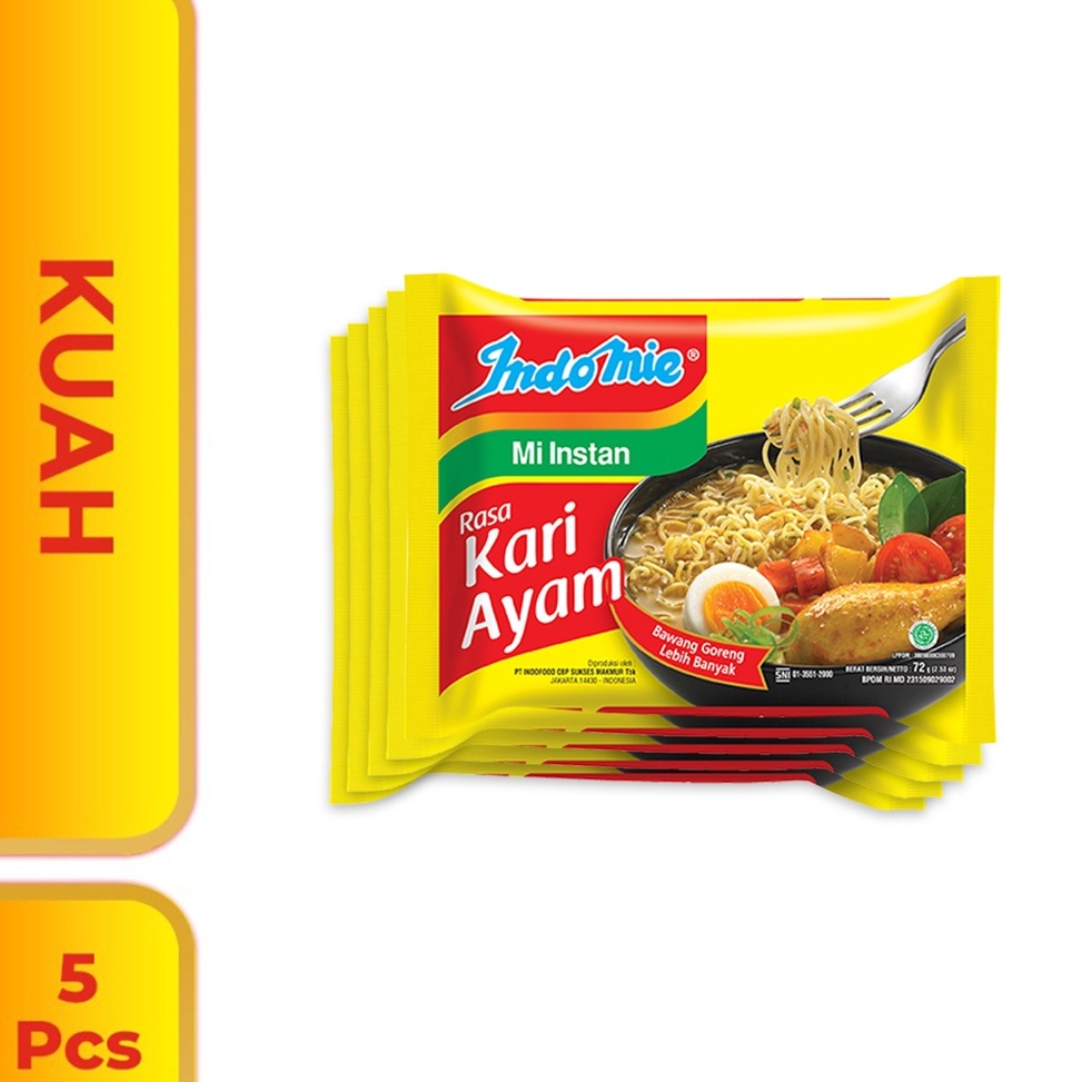 

PPI579 C6369 5 Pcs Indomie Kuah Kari Ayam