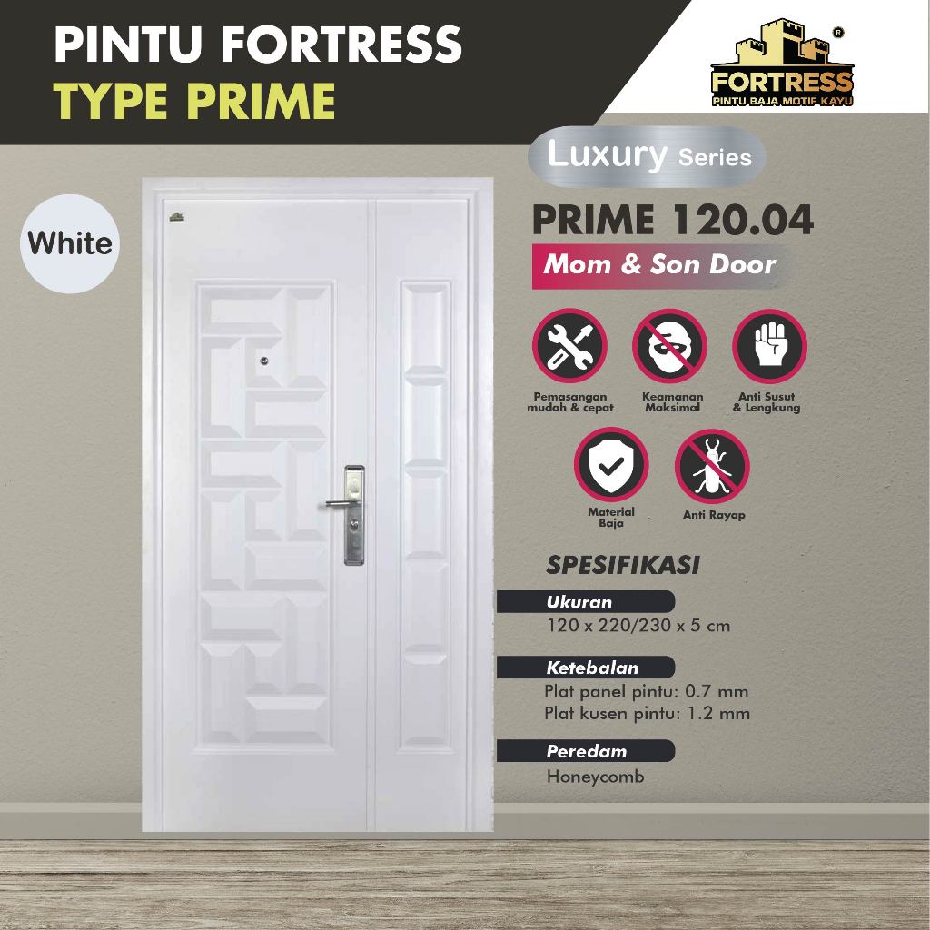 PINTU BAJA FORTRESS PRIME 120.04 / PINTU FORTRESS 120 CM / KAYU