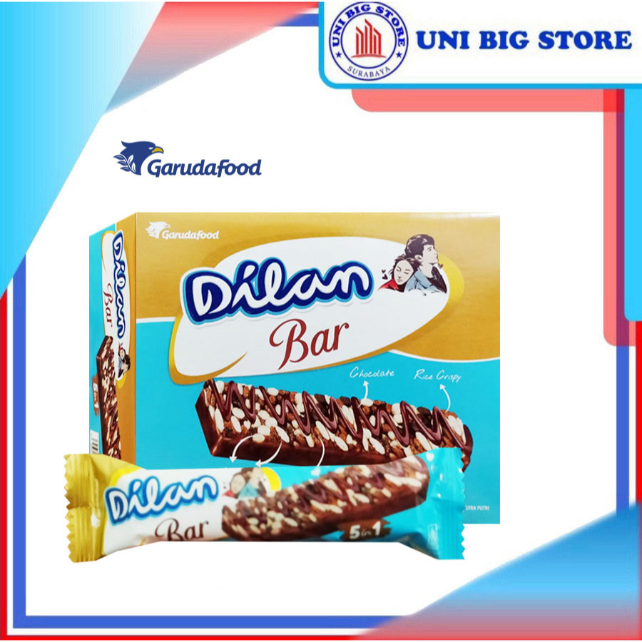 

Dilan Chocolate Wafer Bar 5in1 18 gr x 12 pcs BOX Cokelat Krispi