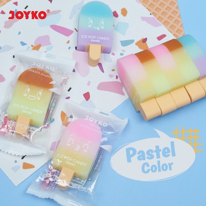 

PENGHAPUS PENSIL / ERASER / PENGHAPUS ERT-130 / ERT130 ICE POP CANDY JOYKO (PCS)