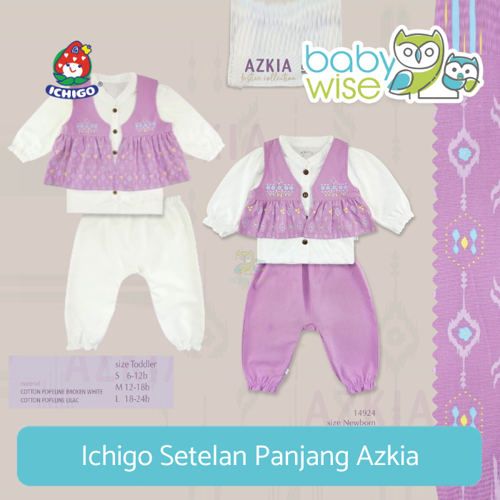 Ichigo Setelan Panjang Azkia - Setelan Panjang Anak Perempuan