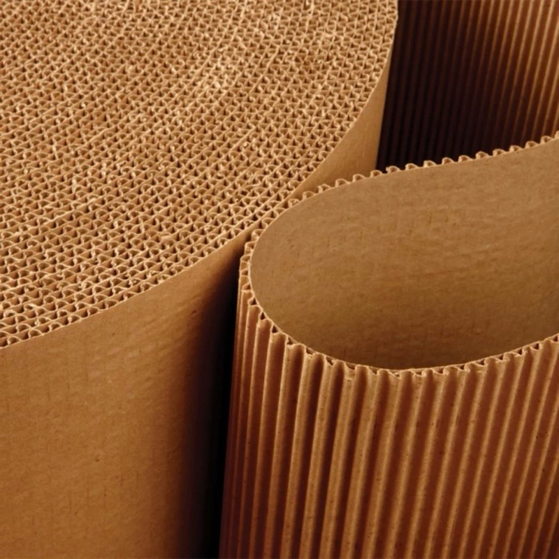 

60x100 cm eflute single face karton kraft corrugated lembaran coklat tebal 1 mm