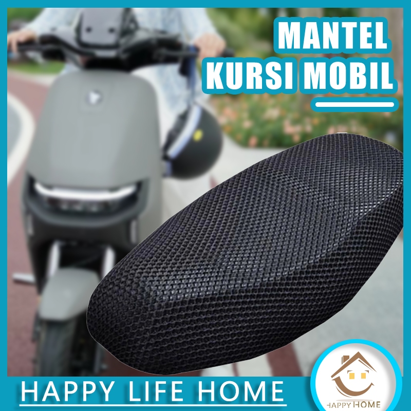 3D Bersirkulasi Antiselip Aksesori Bantalan Sarung Jok Skuter Sepeda Motor Semua Musim Sarung Jok Se