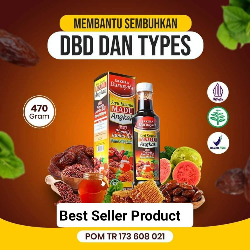 Sari Kurma Angkak Madu Propolis Terlaris Darusyifa Asli Kurma Madu 470 grm