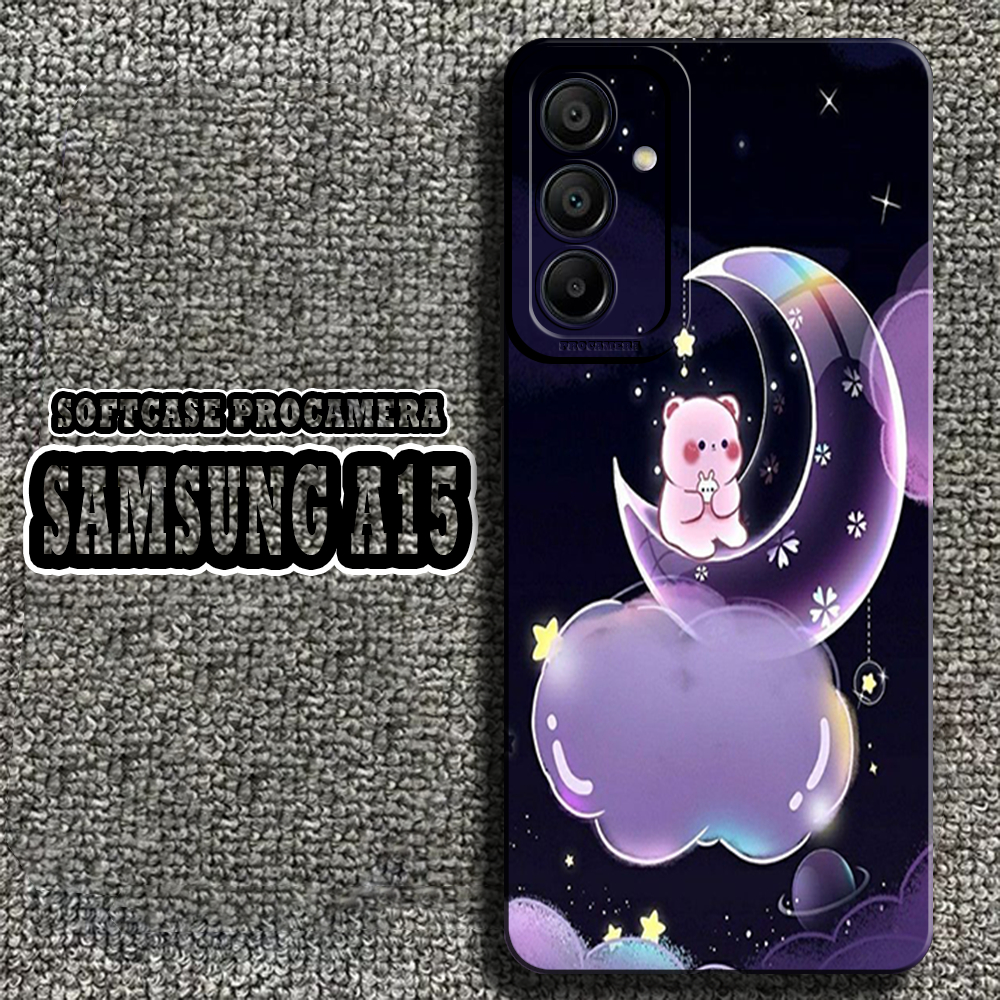 Softcase Pro Camera Samsung A15  [BSB02] Boba - HP Samsung A15 - kesing HP Samsung A15 - Case HP Sam