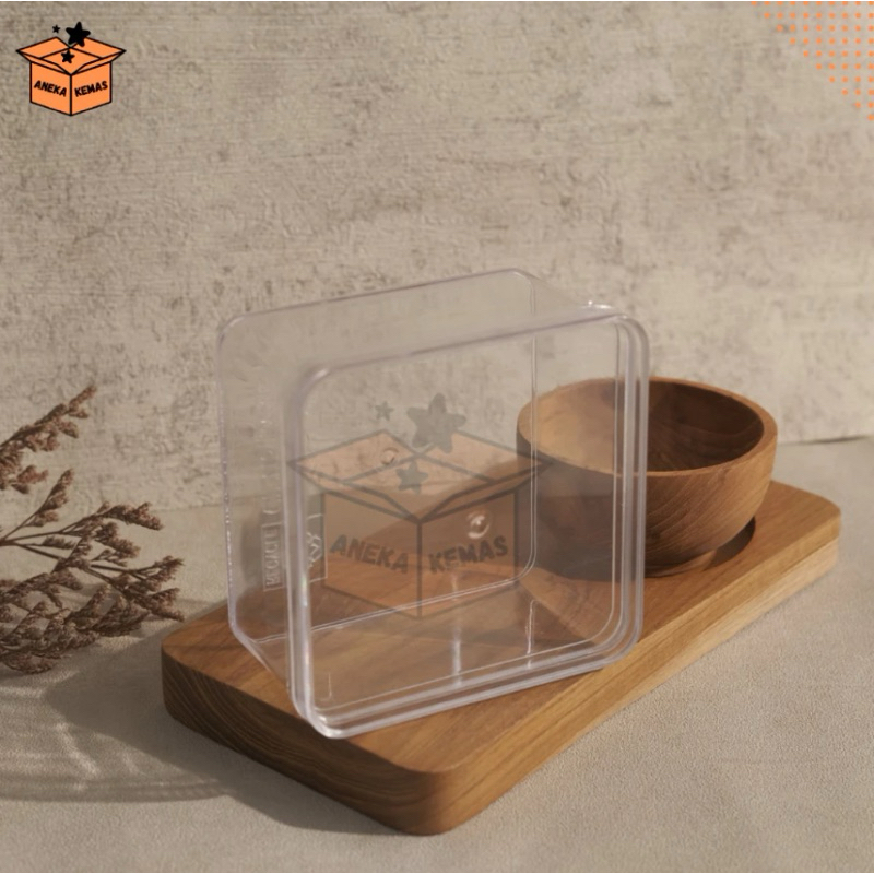 1 LUSIN TOPLES NASTAR PERSEGI BAHAN MIKA 250 GRAM / TOPLES KUE KERING