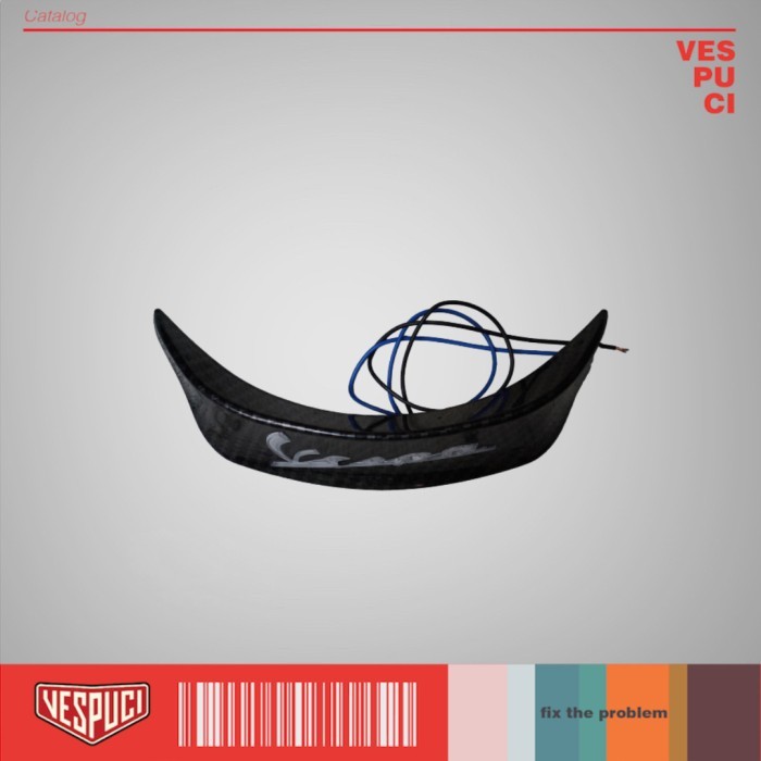 Jambul Speedometer LED Virtu Carbon Look for Vespa Matic Matik Metik Sprint Primavera 3V iGet ABS