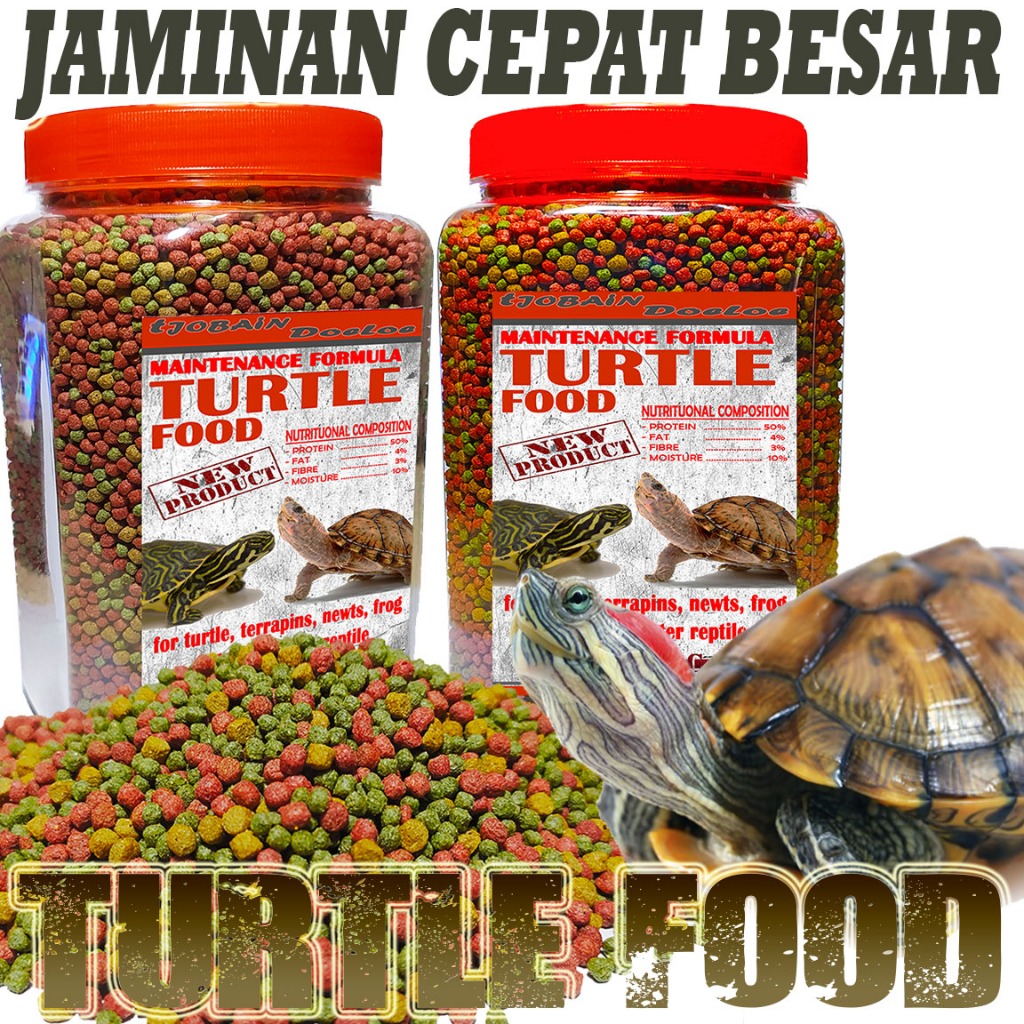 MAKANAN PAKAN KURA KURA AIR BRAZIL RES CST BRASIL PELET PELLETS TURTLE FOOD MAKANAN KURA AMBON PIPUT