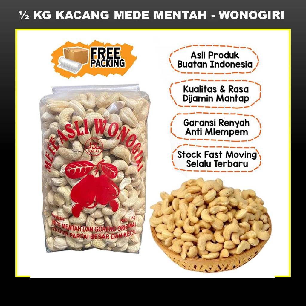 

500 GRAM KACANG MEDE PREMIUM METE MENTAH ASLI WONOGIRI