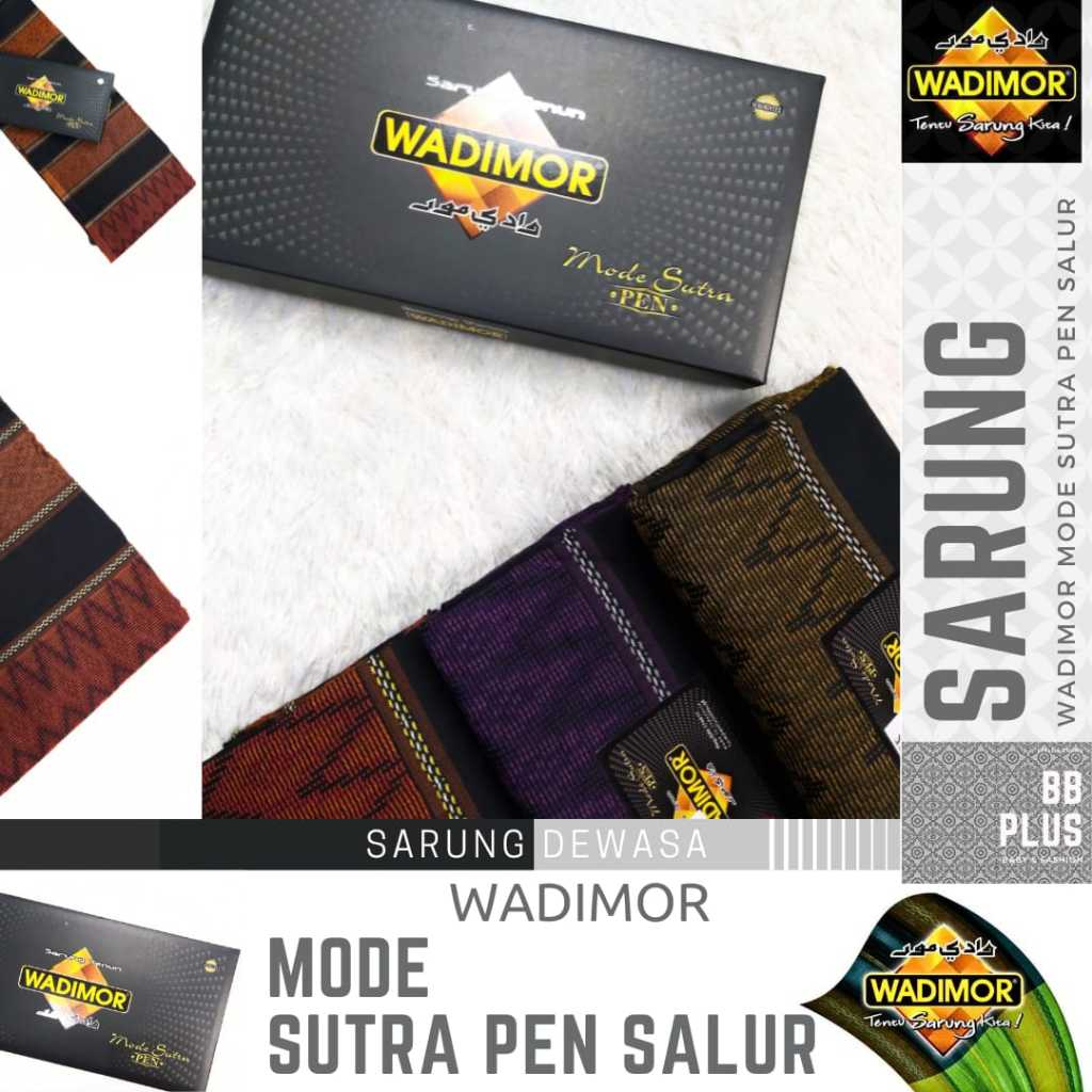 Sarung Wadimor MODE SUTRA PEN VERTIKAL sarung tenun