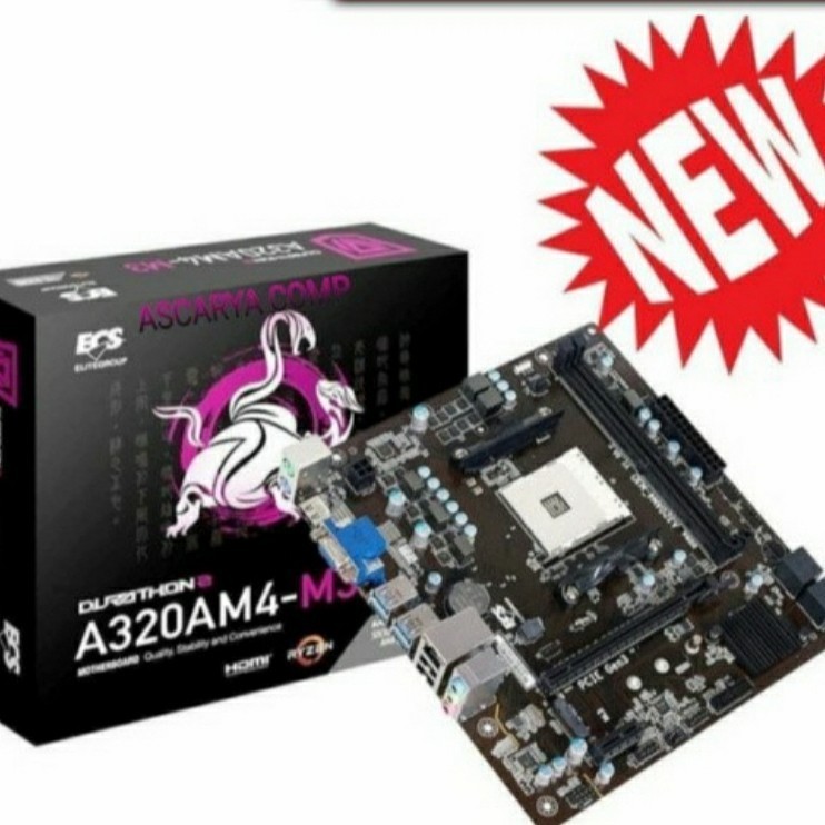MOTHERBOARD ECS A320 AM4 MD3