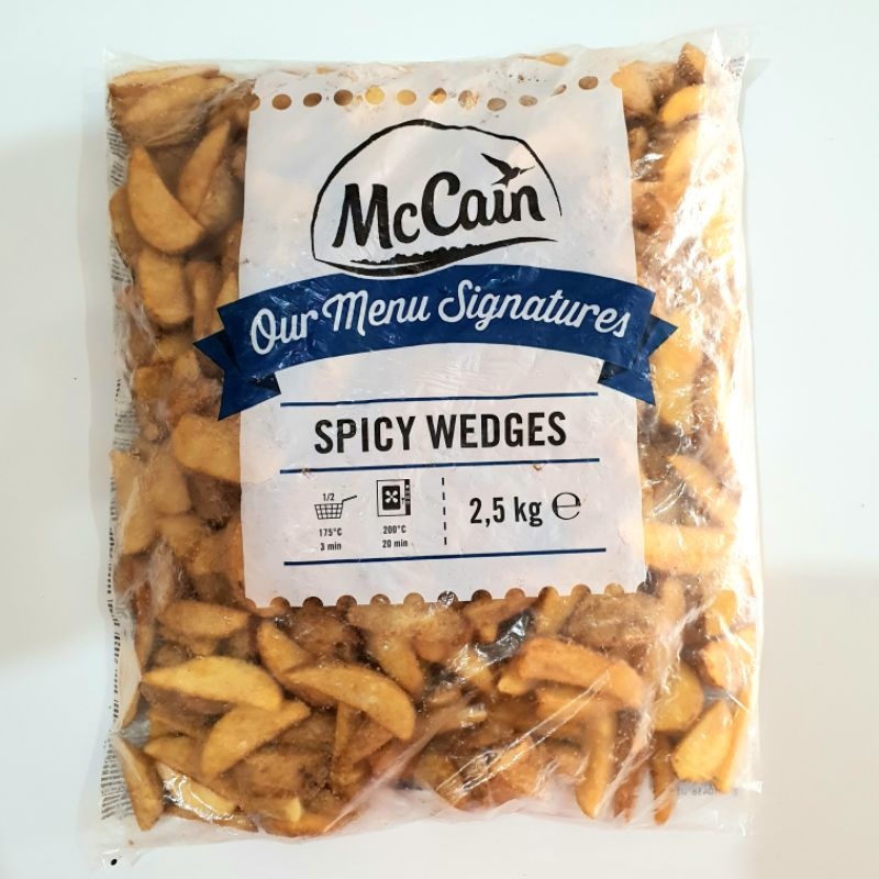 

Mc Cain Spicy Wedges 2.5kg Kentang Goreng Bumbu Premium