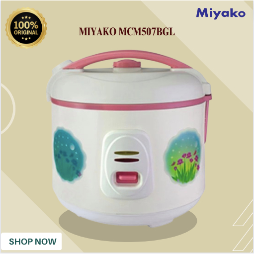 RICE COOKER MIYAKO 3in1 MCM507BGL 1.8L/MCM-507BGL/MCM 507BGL/MCM 507 BGL/ORIGINAL BERGARANSI RESMI