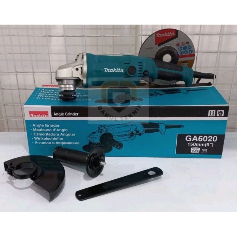 Makita GA6020 Mesin Gerinda Tangan 6" Angle Grinder 6 inch GA 6020 Gerinda Makita