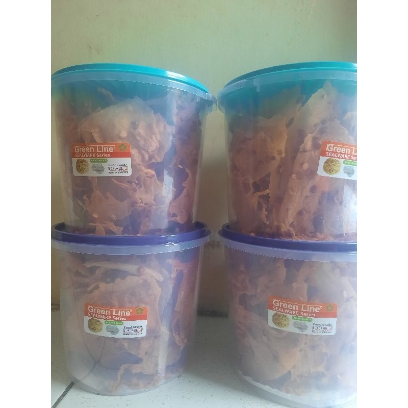 

peyek kacang toples ukuran besar 5 liter&10 liter renyah,kriuk