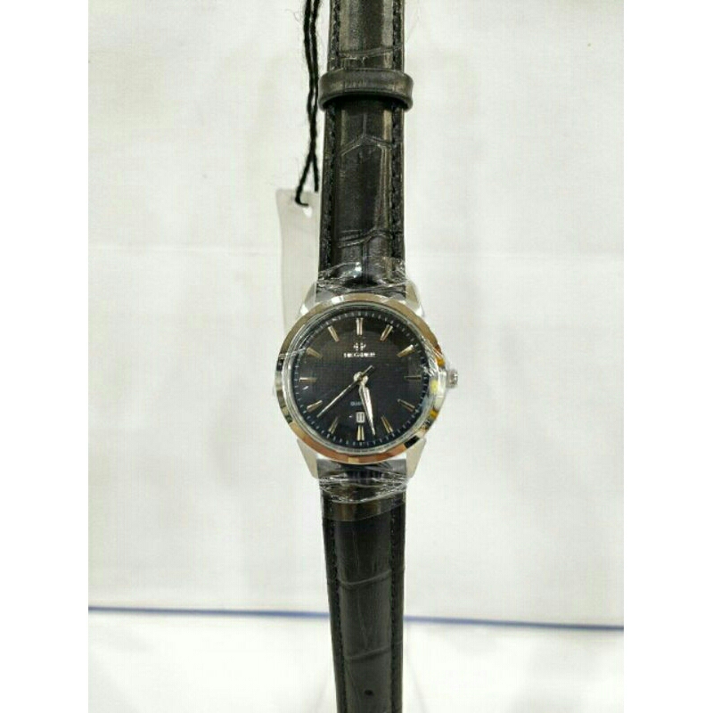 Jam tangan wanita HEGNER 5001 black kulit