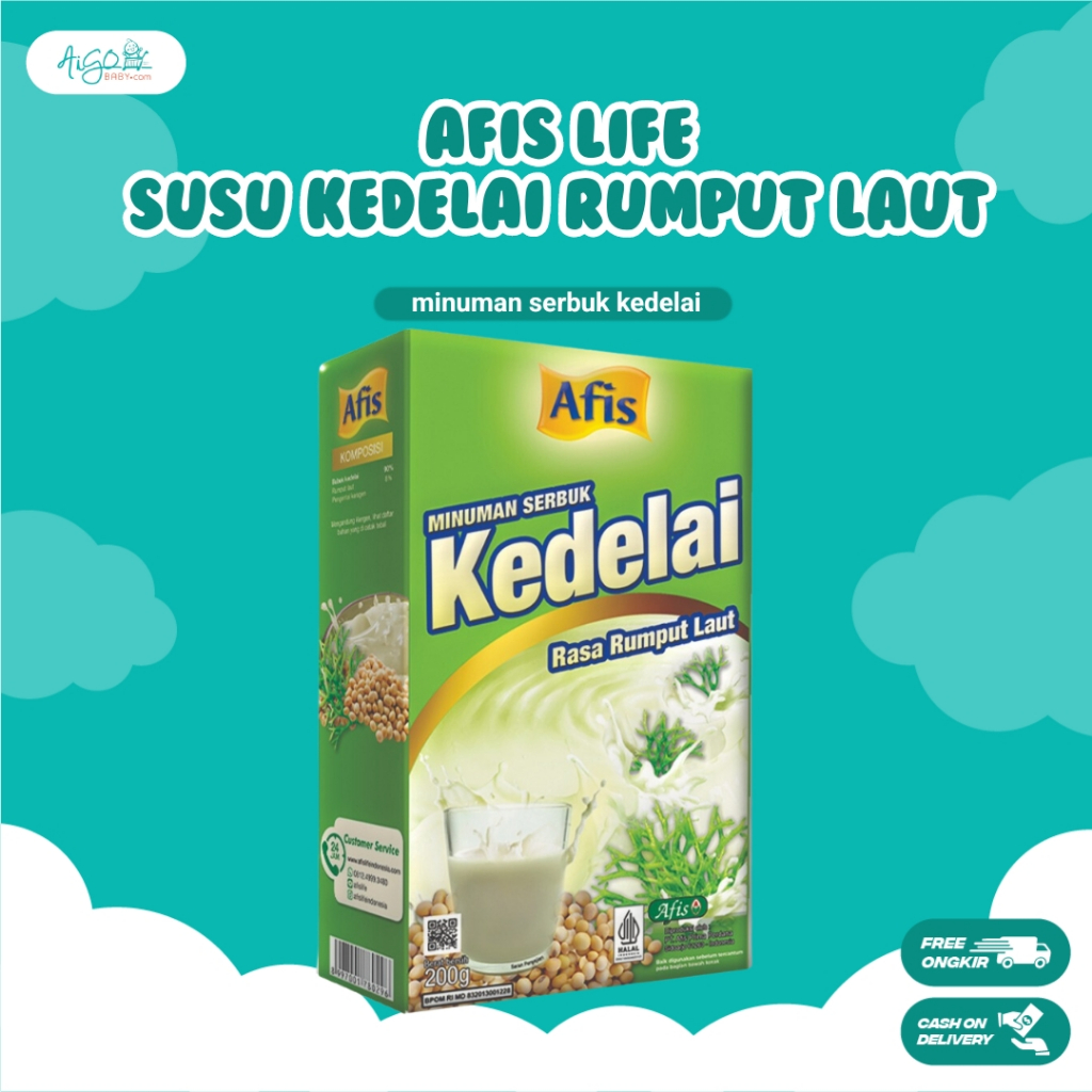 

Afis Life Sari Bubuk Kedelai Plus Sari Rumput laut