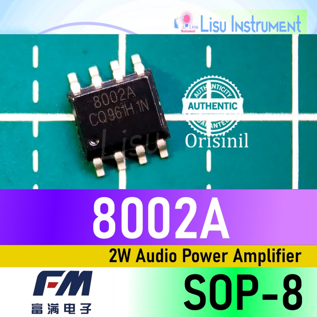 FM8002A Mono Audio Power Amplifier 8002A 8002 SOP-8 Fuman ORIGINAL