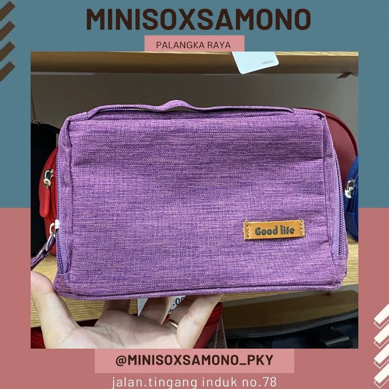 

tas kotak pensil/make up miniso