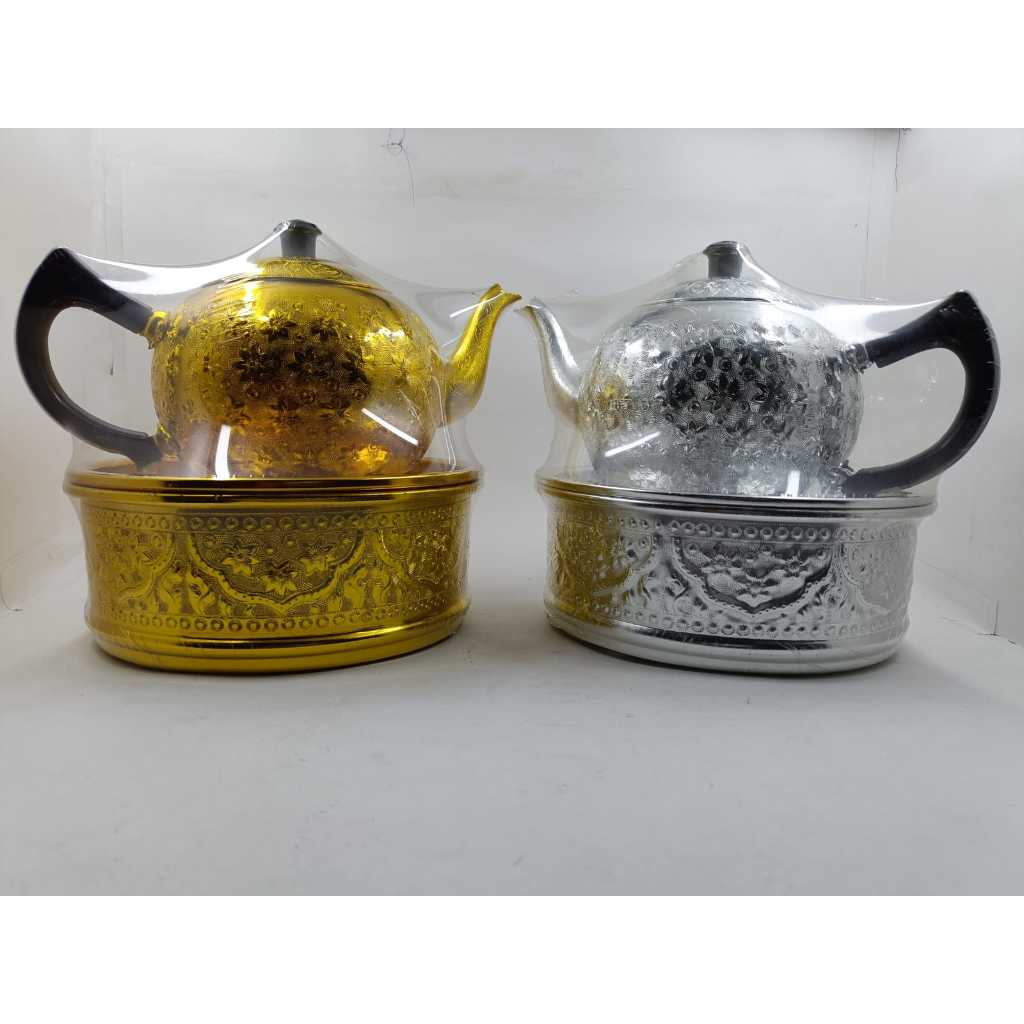 Teko Cerek Cuci Tangan Aluminium EMAS , PERAK Asli IMPORT THAILAND