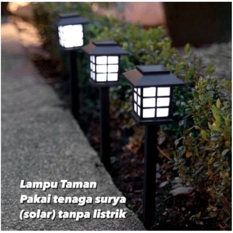 lampu taman tancap tenaga surya