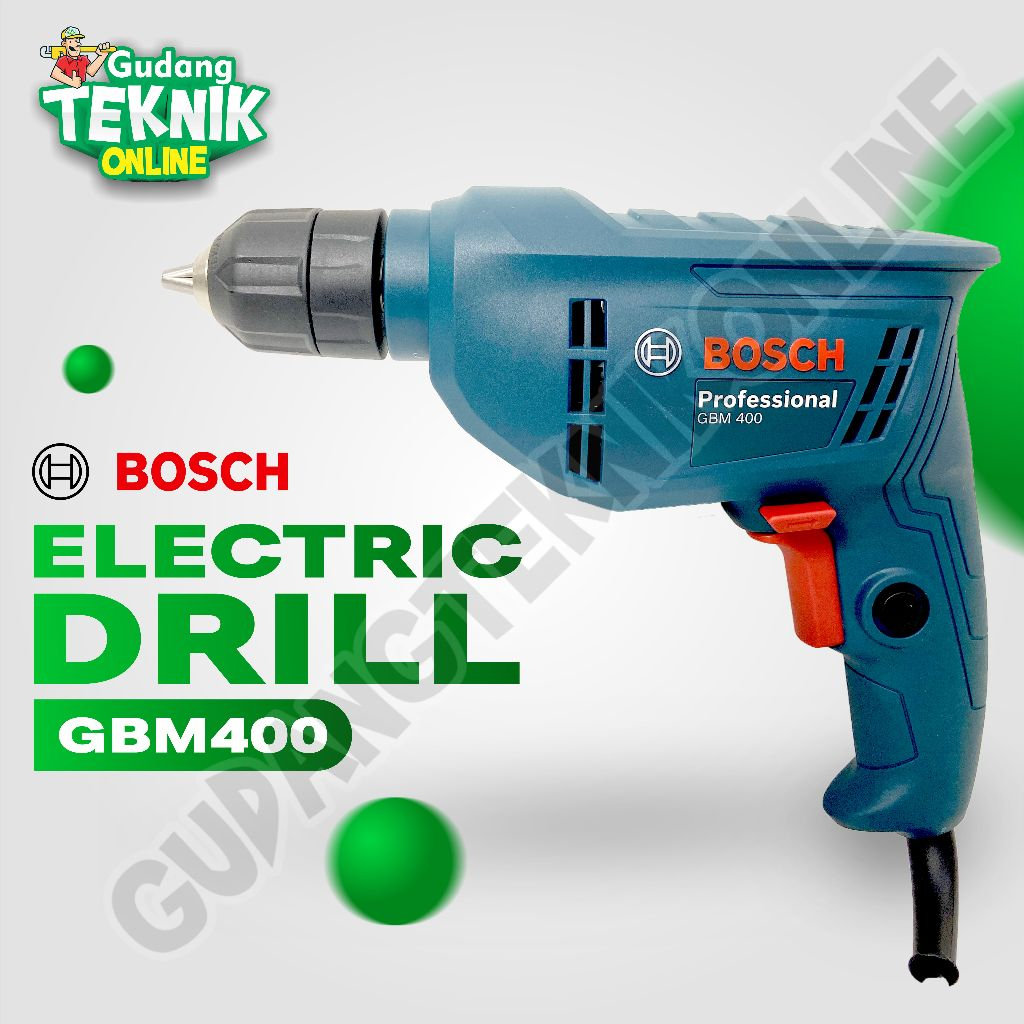 Mesin Bor Tangan 10mm GBM400 BOSCH /  Mesin Bor Listrik 10 mm GBM 400 Elektric Electric Drill GBM-40