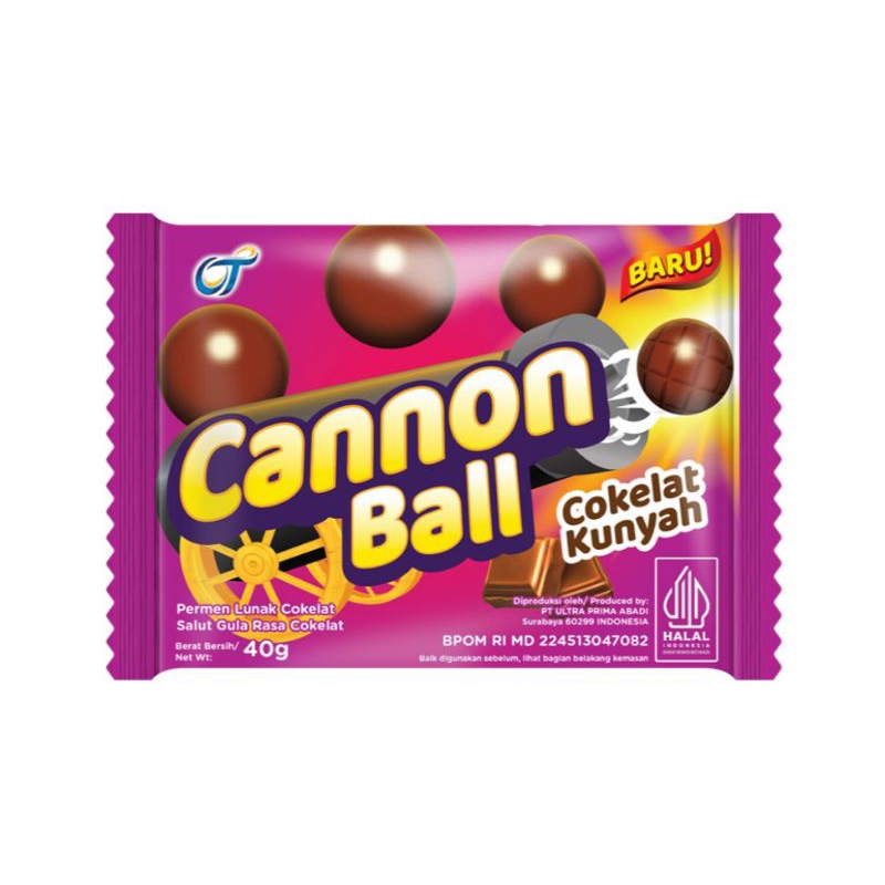 

Cannon Ball Permen Cokelat 40 g