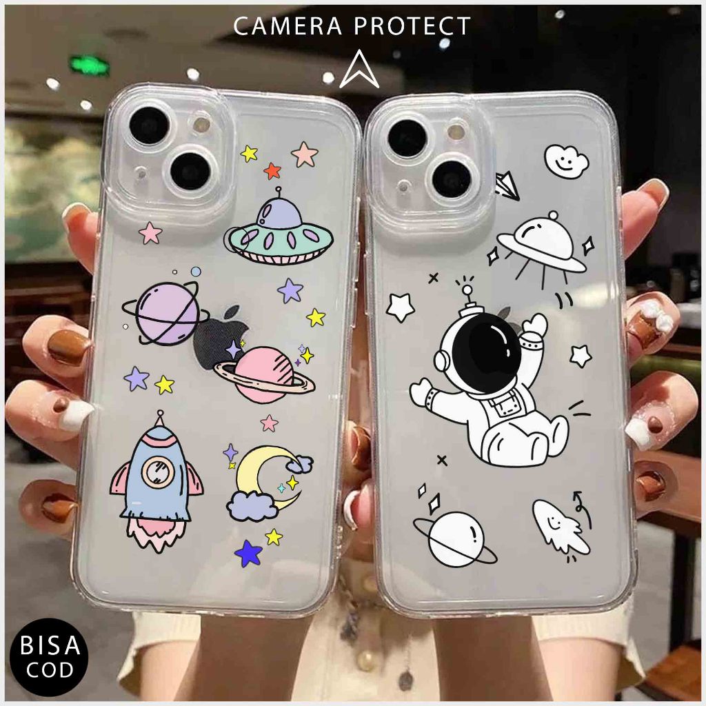Casing Infinix Note 11 PRO NOTE 10 PRO NOTE 12 2023 NOTE 30 SMART 5 SMART 6 RAM 3 SMART 6 SMART 4 SMART HD SMART 6 PLUS INFINIX NOTE 10 ZERO 5G GT 10 PR NOTE 30 PRO SMART 8 NOTE 7 NOTE 8 Case Hp Motif PLANET CUTE Pelindung Hp Softcase Clear Case Cover Hp