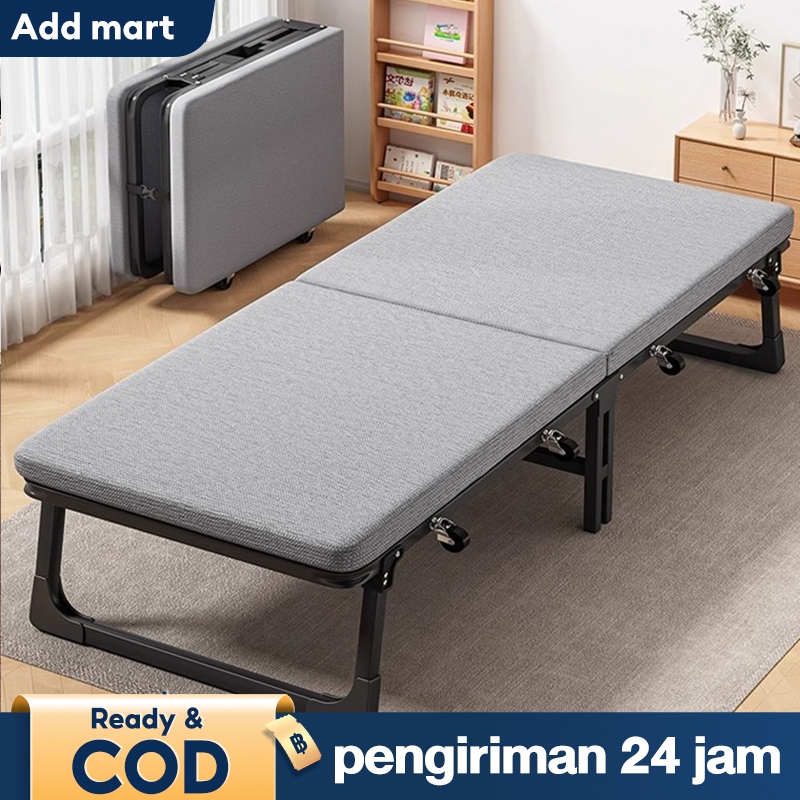 Kursi Malas Tempat Tidur Lipat Kursi Santai Kursi Lipat Dengan Roda Folding Bed Ranjang Lipat