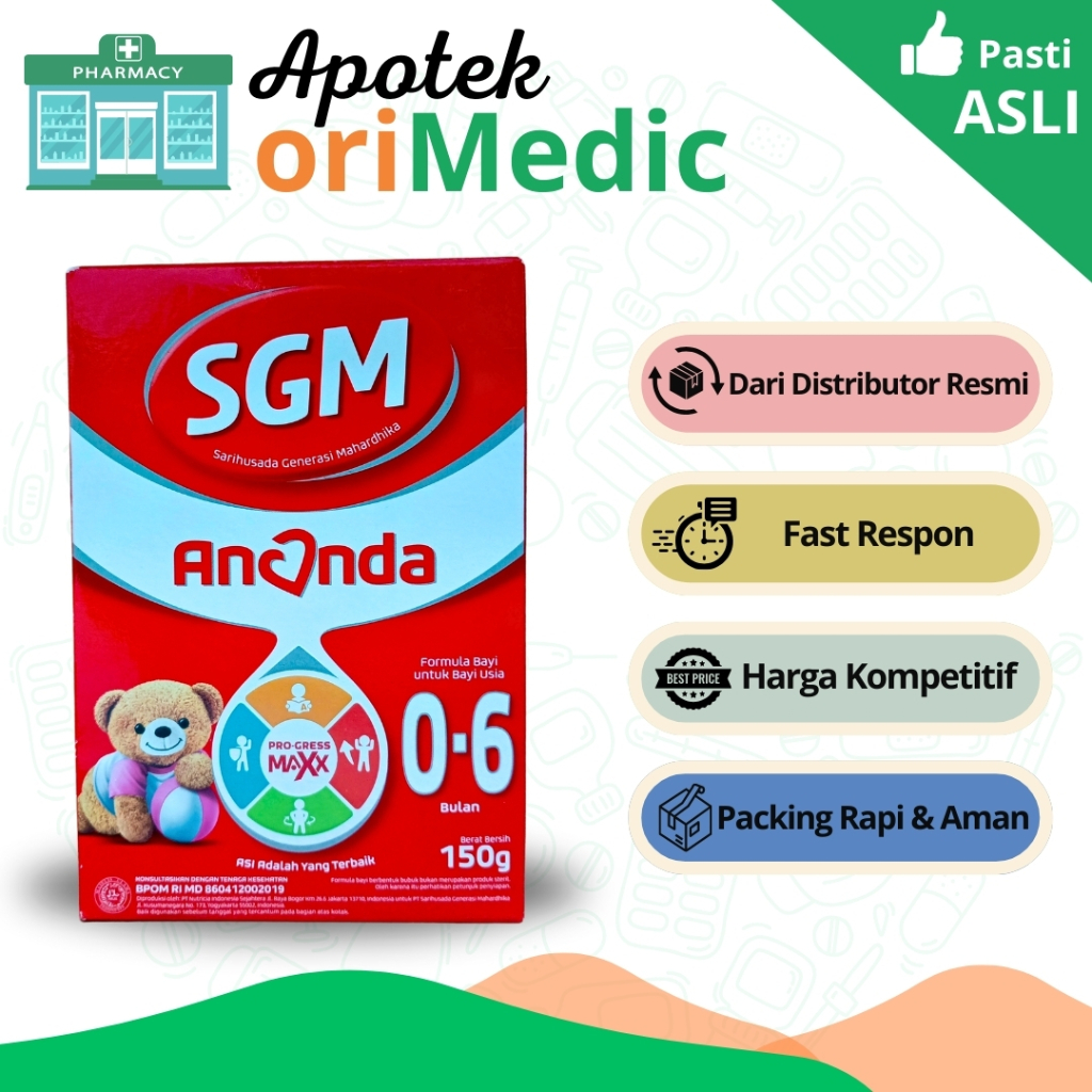 SGM Ananda Susu Formula Bayi 0-6 Bulan 150 gram