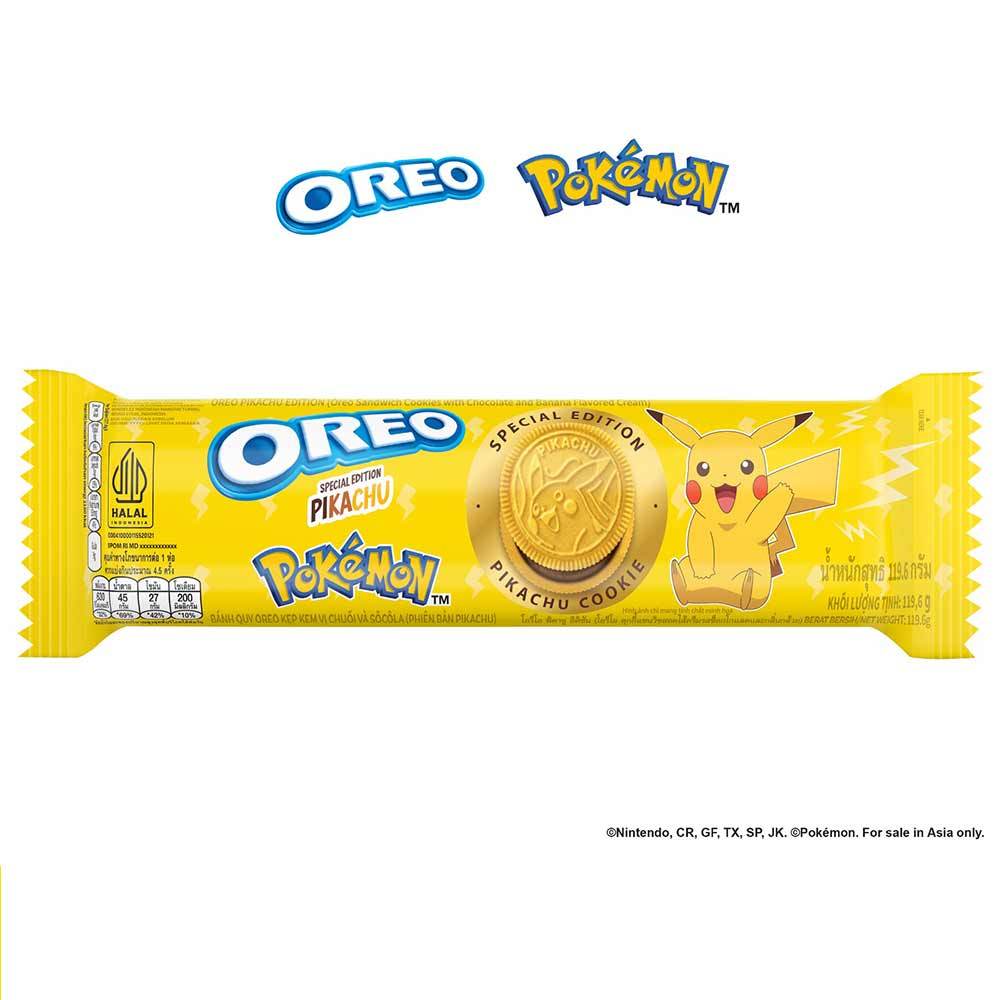 

OREO PIKACHU EDITION COOKIES CHOCOLATE & BANANA 119.6GR