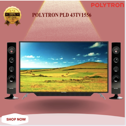 POLYTRON TV LED 43inch PLD 43TV1556 DIGITAL TV CINEMAX SOUNDBAR/PLD43TV1556/PLD 43 TV1556/PLD-43TV1556/PLD 43TV1556/TV LED 43inch/POLYTRON TV LED 43inch MURAH ORI