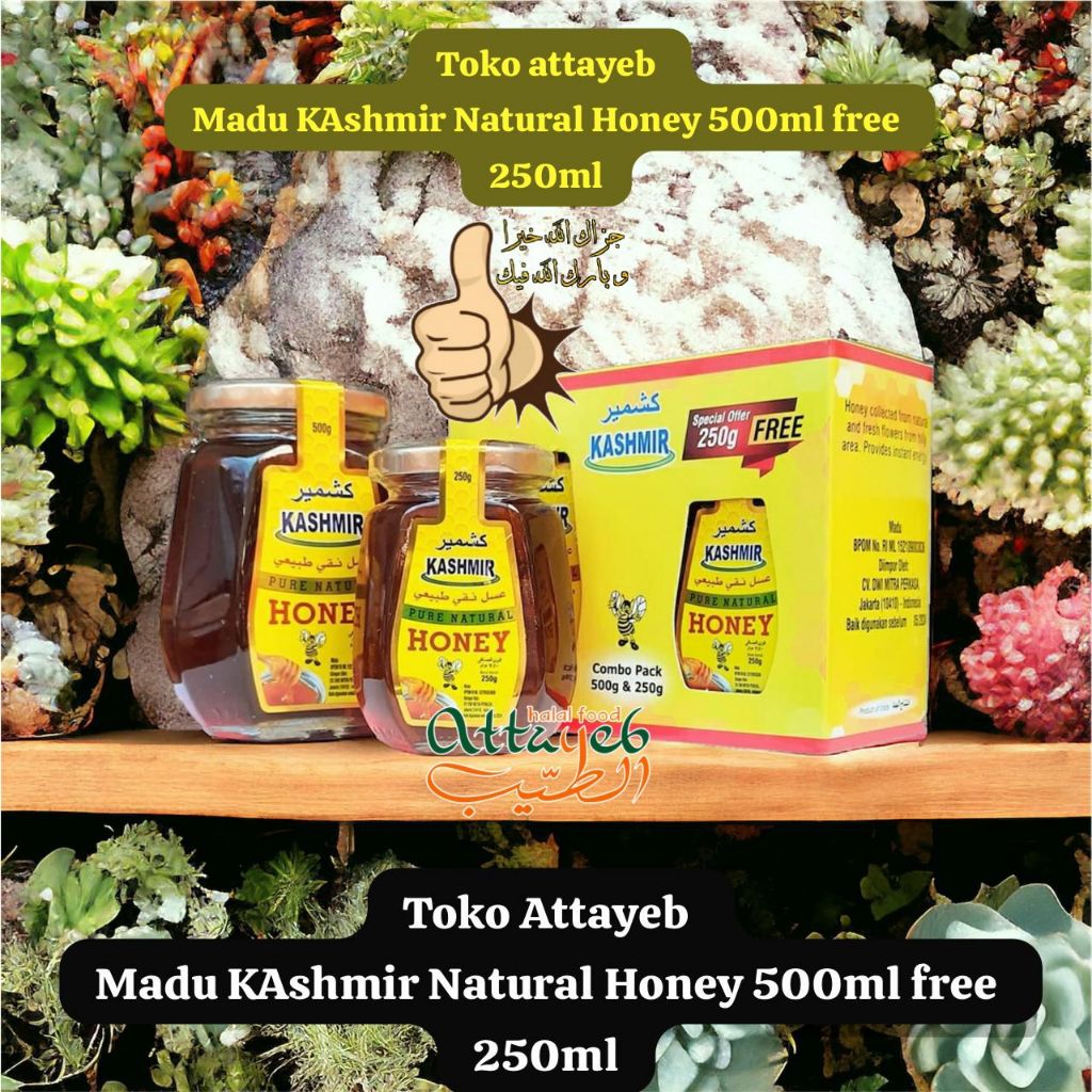 

PAKET PROMO Madu Kashmir Honey 500gr Free 250gr Multivitamin Natural Combo Pack Pure Natural Honey Khasmir kemasan Botol Kaca Lebih Bagus dari Madu Alshifa