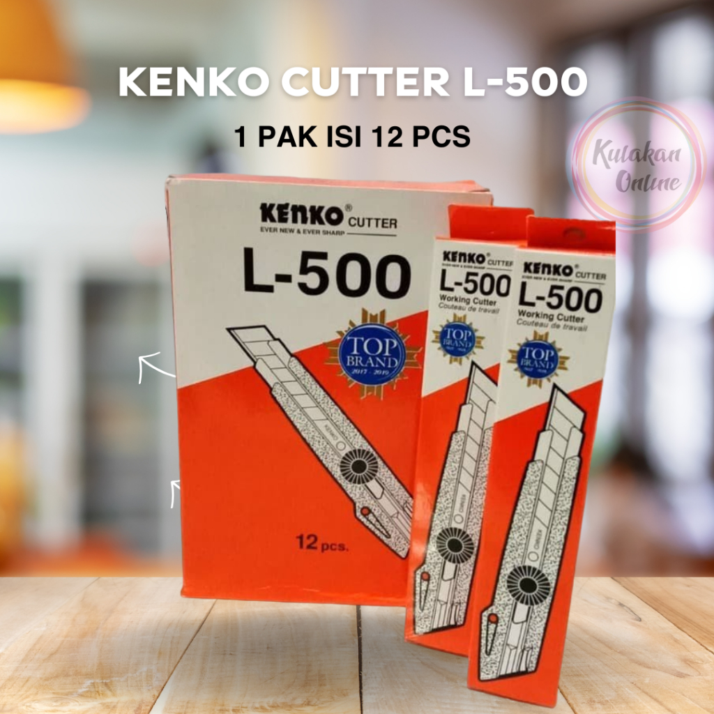 

KENKO CUTTER L500 BESAR ORIGINAL (1 PAK 12 PCS)