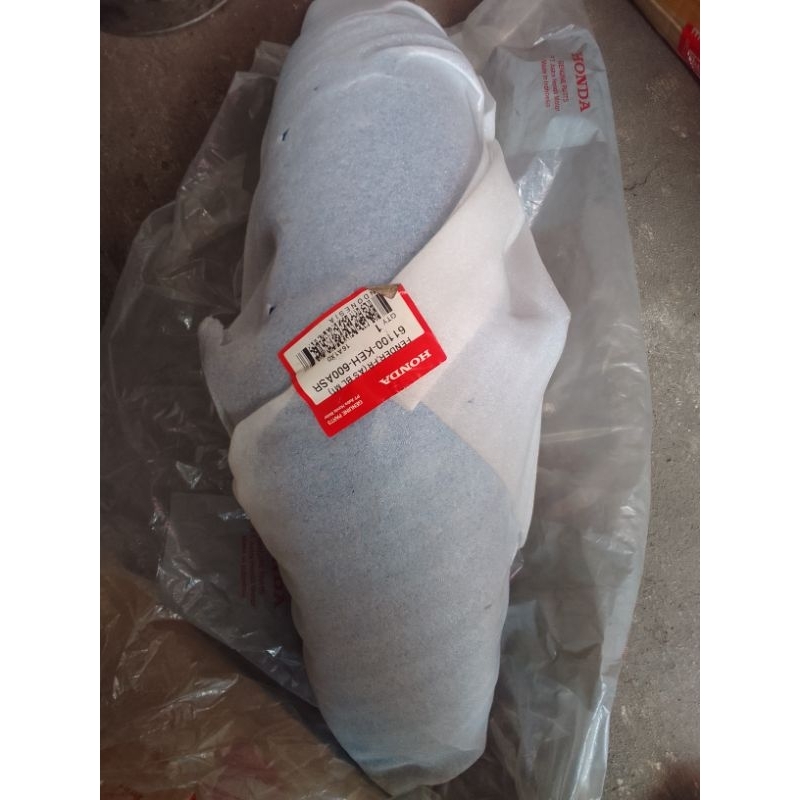 SPAKBOR DEPAN MEGAPRO PRIMUS BIRU ORIGINAL