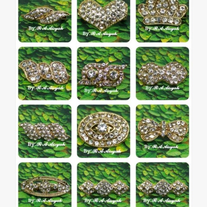 FSASH SALE 1 lusin bros dagu bros dagu jilbab cantik bros jilbab terbaru mewah bros dagu kecil bros 