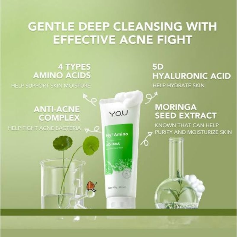 YOU hi amino AC-Tack / you anti acne facial wash / you hi amino