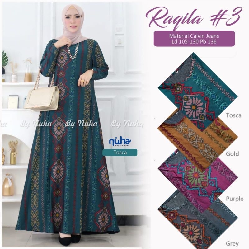 BAJU GAMIS SULTAN MOTIF BATIK BAHAN CALVIN JEANS