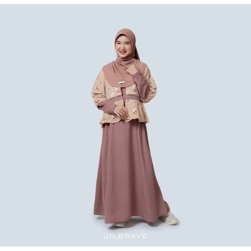 JILBRAVE Keira Dress Gamis Lebaran