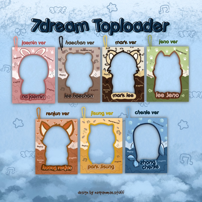 TopLoader Deco NCT DREAM Photocard Holder Deco Holder PC POCAHOL CAHOL (Handmade)